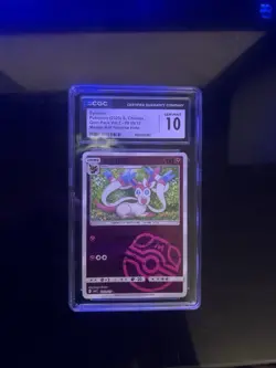 Sylveon 0909/15 Pokemon Master Ball Reverse Holo S-Chinese Gem Pack Vol 2 CGC 10 - Image 1