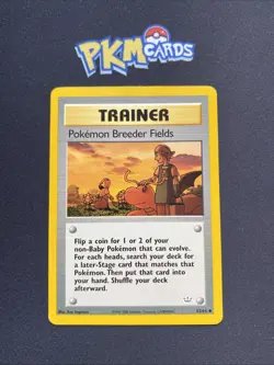 Pokemon TCG Pokemon Breeder Fields Neo Revelation 62/64 Regular LP. - Image 1