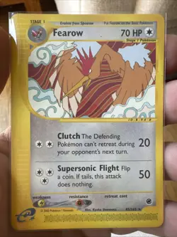 Pokemon TCG Fearow Expedition Base Set Regular E-Series 45/165 - Image 1