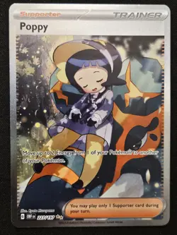 Poppy 227/197 S&V Obsidian Flames Special Illustration Rare Holo Pokemon 2023 NM - Image 1