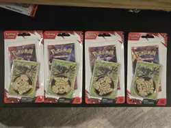 Pokemon Destined Rivals Blister Pack Zarude Cosmos Holo Promo & Coin Lot Of 4 - Image 1