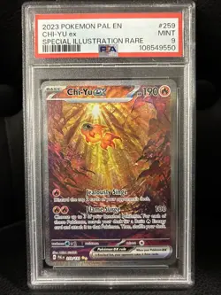 2023 POKEMON PALDEA EVOLVED #259/193 CHI-YU EX SPECIAL ILLUSTRATION RARE PSA 9 - Image 1