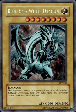 Blue-Eyes White Dragon - Secret Rare BPT-009 - DMG. - YuGiOh - Image 1