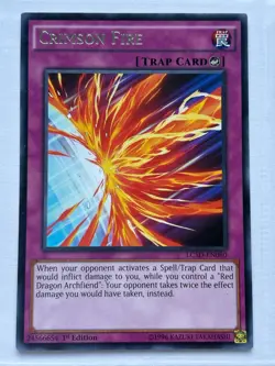 Yu-Gi-Oh Crimson Fire LC5D-EN080 Rare 1st Edition NM - Image 1