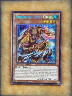 Yugioh Mudora The Sword Oracle SBC2-ENF01 Speed Duel Secret Rare 1st Ed NM - Image 1