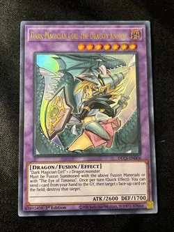 Dark Magician Girl the Dragon Knight (Alternate Art) DLCS-EN006 Ultra Rare Purpl - Image 1