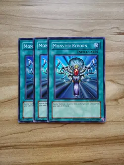 Yu-Gi-Oh - Monster Reborn 3X - Super Rare / Holo - Full Playset - RP01-EN016 - Image 1