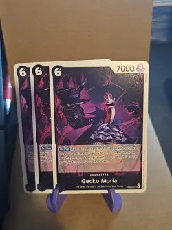 (3x) Gecko Moria PRB-02 PRB02-013 Foil Rare The Best Vol 2 One Piece Card - Image 1