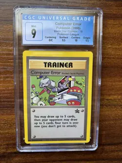 (Off Center CGC 9) OC Computer Error Pokemon Card WoTC Promo 16 miscut grade psa - Image 1