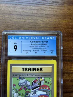 (Off Center CGC 9) OC Computer Error Pokemon Card WoTC Promo 16 miscut grade psa - Image 2