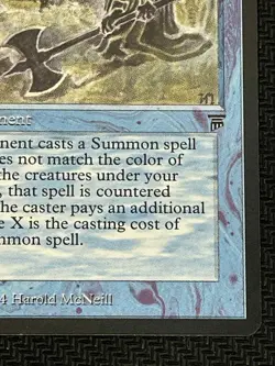 MTG Invoke Magic the Gathering TCG Blue Rare Legends Card LP/NM Banned Art - Image 5