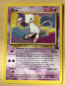 Original Pokemon Cards Mew 8 Black Star Promo x4 WOTC 1999/2000 TCG - Image 4