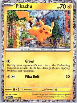 Pikachu 006/015 Holo McDonald's Promos 2023 - Pokemon Card - NM - Image 1