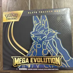 Pokemon Trading Card Game TCG Mega Evolution Elite Trainer Box ETB Lucario NEW - Image 1