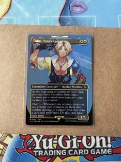 Mtg Final Fantasy Tidus Yunas Guardian (M) 0205 Borderless Foil NM Card - Image 2