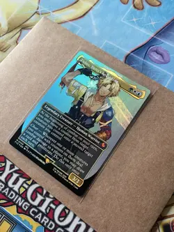 Mtg Final Fantasy Tidus Yunas Guardian (M) 0205 Borderless Foil NM Card - Image 3
