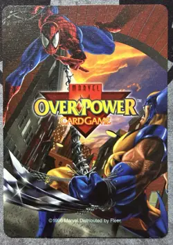 Fleer 1996 OverPower Marvel - BLOB - Flabby Fighter Card IQ Rare OPD - Image 2