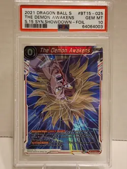 4003 The Demon Awakens BT15-025 C Dragon Ball Super Card Game Foil Tcg PSA 10 - Image 1