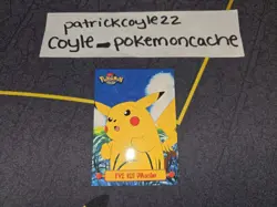 TV2 Pikachu Pokemon Topps Series 1 Card (Blue Label) MP - Image 1