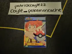 Misty TV3 Rainbow Holo Pokemon Topps Series 1 Card (Black Label) LP - Image 2