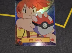 Misty TV3 Rainbow Holo Pokemon Topps Series 1 Card (Black Label) LP - Image 4