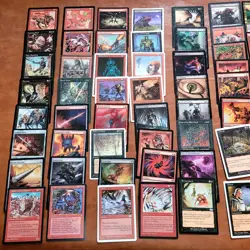 COMMANDER DECK 100 Mtg Cards - COLOR Hosers / Protection Legendary Black Red - Image 3