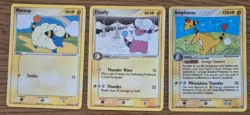 Pokemon Cards Mareep Flaaffy Ampharos Set Ex Unseen Forces /115 Rare Holo - Image 1