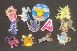 Pokemon Pin Lot of 12 Celebrations Flying Surfing Pikachu & More Official card - Image 1