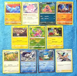 11 Pokemon Cards - Cosmos-promo-cracked Ice-radiant Mixed Sets - Image 1
