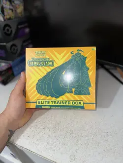 Rebel Clash Elite Trainer Box NEW SEALED Sword & Shield Pokemon TCG 2020 - Image 1