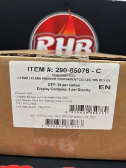 Pokemon Cyrus Klara Premium Tournament Collection Factory Sealed Case Brand New - Image 1