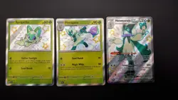 Pokemon Sprigatito Floragato Meowscarada Ex SVP 076 077 078 Promo Bundle NM - Image 1