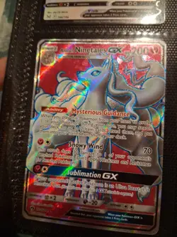 Alolan Ninetales GX (Full Art) 205/214 Pokemon TCG SM Lost Thunder NM - Image 1