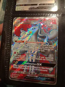 Alolan Ninetales GX (Full Art) 205/214 Pokemon TCG SM Lost Thunder NM - Image 2