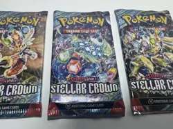 Pokemon TCG Stellar Crown Booster Packs SEALED 3 Packs LOT of 3 - Image 3