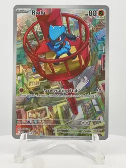 Pokemon TCG Riolu 010 Lucario Mega Evolution ETB Promo - Image 1