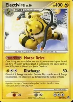 Pokemon TCG - Electivire - 25/132 - Rare - D&P: Secret Wonders [Near Mint] - Image 1