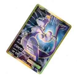 2016 Pokemon XY EVOLUTIONS GOLD HOLO MEWTWO EX FULL ART 103/108 LP! - Image 1