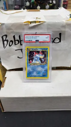 2000 FERALIGATR HOLO RARE NEO GENESIS POKEMON TCG PSA 9 MINT #4/111 - Image 1
