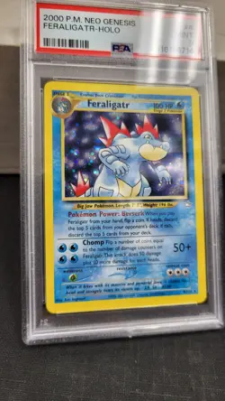 2000 FERALIGATR HOLO RARE NEO GENESIS POKEMON TCG PSA 9 MINT #4/111 - Image 4