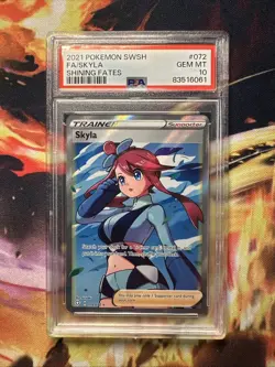 PSA 10 Skyla Full Art 072/072 Pokemon 2021 Shining Fates Gem Mint - Image 1