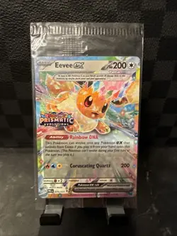 Pokemon Eevee EX 75/131 Stamped Prismatic Evolutions Surprise Box Promo - Image 1