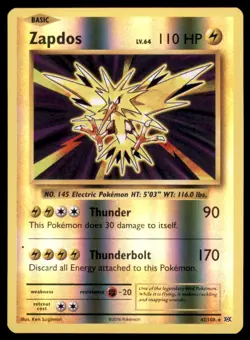 TCG Pokemon Zapdos XY - Evolutions #42 Reverse Holo - Image 1