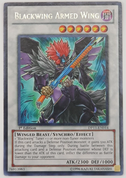 Blackwing Armed Wing - DP11-EN014 - Rare 1st Edition Yugioh x 3 - Image 1
