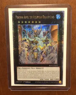 Yugioh Poseidra Abyss, The Atlantean Dragon Lord ROTA-EN043 Quarter Century - NM - Image 2