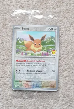 Eevee 074/131 Pokemon Day 2025 - Stamped Sealed Promo Card Prismatic Evolutions - Image 1