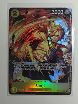 ONE PIECE ENG CARD Game Fest Carte Holo SANJI OP03-102 ALT Limited Up Limited - Image 1