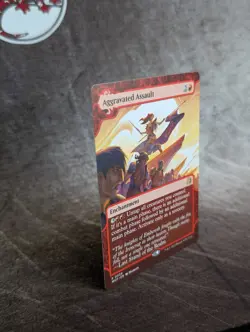 MTG - Aggravated Assault #0039, Wilds of Eldraine, WOT , Non-Foil, NM, Rare - Image 3