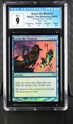 SAVOR THE MOMENT Shadowmoor Foil Rare CGC 9 Q++ MTG [Nostalgium] - Image 1