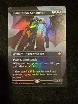 Bloodthirsty Conqueror (Borderless) Foundations Foil LP - Image 1